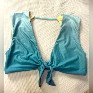 Niyama Sol tie front crop tank yoga top